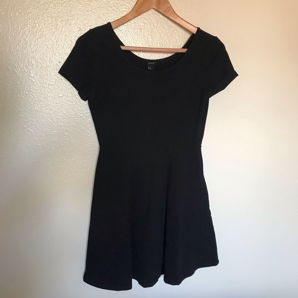 Forever 21 Black A-Line Skater Dress